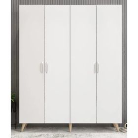 Zerka Concept Sedef Meşe Beyaz 180 cm Portmanto