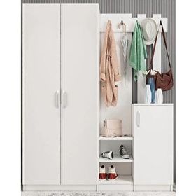Zerka Concept Teos Beyaz 160 cm Portmanto