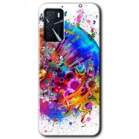 Zero Oppo A16 HD Desen Baskılı 4K Clock Cep Telefonu Kılıfı