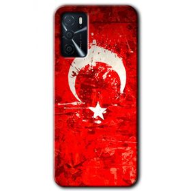 Zero Oppo A16 HD Desen Baskılı Albayrak 2 Cep Telefonu Kılıfı