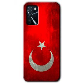 Zero Oppo A16 HD Desen Baskılı Albayrak Cep Telefonu Kılıfı