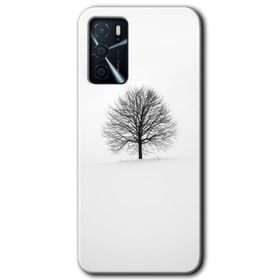 Zero Oppo A16 HD Desen Baskılı Alone Tree Cep Telefonu Kılıfı