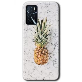 Zero Oppo A16 HD Desen Baskılı Ananas Cep Telefonu Kılıfı
