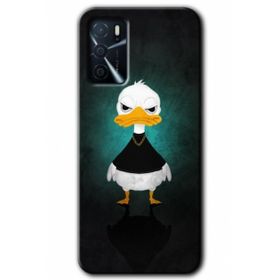 Zero Oppo A16 HD Desen Baskılı Angry Duck Cep Telefonu Kılıfı