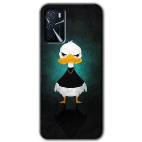 Zero Oppo A16 HD Desen Baskılı Angry Duck Cep Telefonu Kılıfı