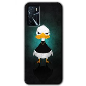 Zero Oppo A16 HD Desen Baskılı Angry Duck Cep Telefonu Kılıfı
