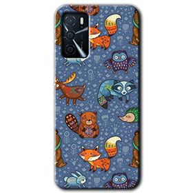 Zero Oppo A16 HD Desen Baskılı Animals Funny Cep Telefonu Kılıfı