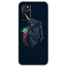 Zero Oppo A16 HD Desen Baskılı Astronot Kıyafeti Cep Telefonu Kılıfı