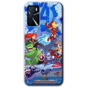 Zero Oppo A16 HD Desen Baskılı Avengers Cartoon Cep Telefonu Kılıfı