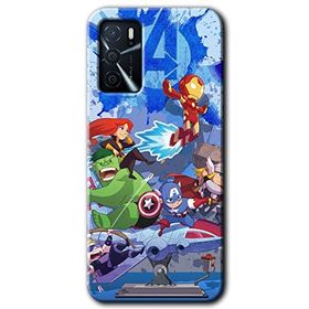 Zero Oppo A16 HD Desen Baskılı Avengers Cartoon Cep Telefonu Kılıfı