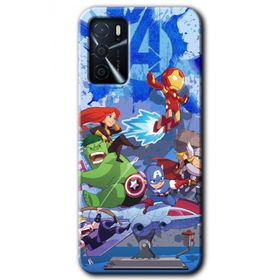 Zero Oppo A16 HD Desen Baskılı Avengers Cartoon Cep Telefonu Kılıfı