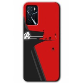 Zero Oppo A16 HD Desen Baskılı Avengers Tower Cep Telefonu Kılıfı