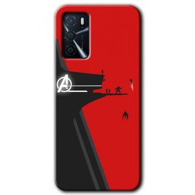 Zero Oppo A16 HD Desen Baskılı Avengers Tower Cep Telefonu Kılıfı