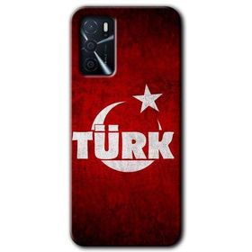 Zero Oppo A16 HD Desen Baskılı Ayyıldız Türk Cep Telefonu Kılıfı
