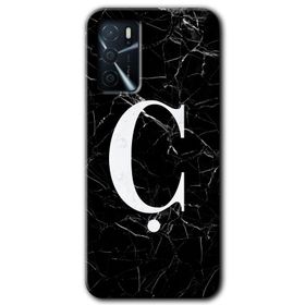 Zero Oppo A16 HD Desen Baskılı Beyaz Mermer Desenli Ü Harfi Cep Telefonu Kılıfı