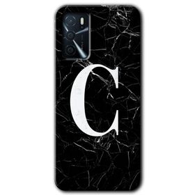 Zero Oppo A16 HD Desen Baskılı Beyaz Mermer Desenli Ü Harfi Cep Telefonu Kılıfı