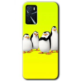 Zero Oppo A16 HD Desen Baskılı Penguenler Cep Telefonu Kılıfı