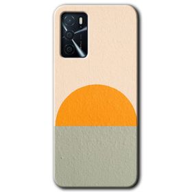 Zero Oppo A16 HD Desen Baskılı Polygon Graident 3 Cep Telefonu Kılıfı