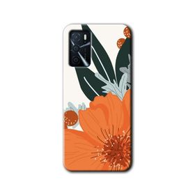 Zero Oppo A16 HD Desen Baskılı Portakal Çiçeği Cep Telefonu Kılıfı