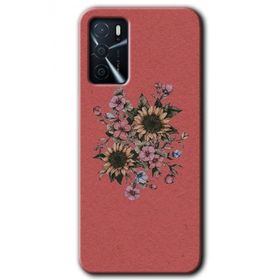 Zero Oppo A16 HD Desen Baskılı Retro Çiçek Cep Telefonu Kılıfı
