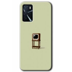 Zero Oppo A16 HD Desen Baskılı Retro TV Cep Telefonu Kılıfı