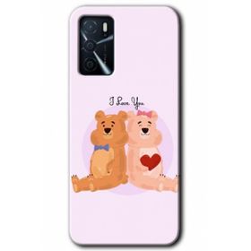 Zero Oppo A16 HD Desen Baskılı Sevgili Ayıcık Cep Telefonu Kılıfı