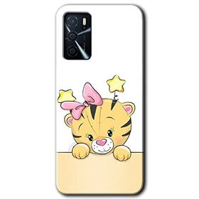 Zero Oppo A16 HD Desen Baskılı Sevimli Kedi Cep Telefonu Kılıfı