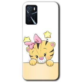 Zero Oppo A16 HD Desen Baskılı Sevimli Kedi Cep Telefonu Kılıfı