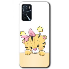 Zero Oppo A16 HD Desen Baskılı Sevimli Kedi Cep Telefonu Kılıfı