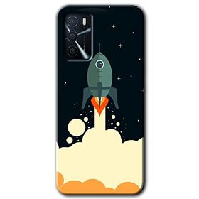 Zero Oppo A16 HD Desen Baskılı Space Smoke Cep Telefonu Kılıfı