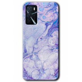 Zero Oppo A16 HD Desen Baskılı Spots Lilac Cep Telefonu Kılıfı