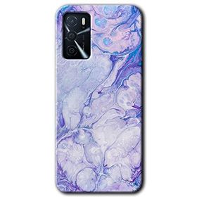 Zero Oppo A16 HD Desen Baskılı Spots Lilac Cep Telefonu Kılıfı
