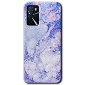 Zero Oppo A16 HD Desen Baskılı Spots Lilac Cep Telefonu Kılıfı