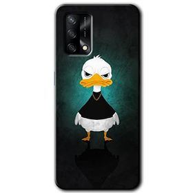 Zero Oppo A54 HD Desen Baskılı Angry Duck Cep Telefonu Kılıfı