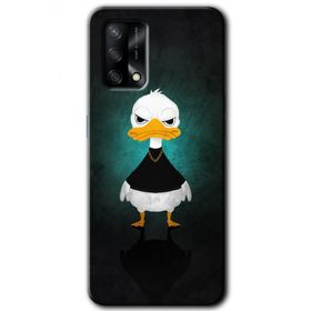 Zero Oppo A54 HD Desen Baskılı Angry Duck Cep Telefonu Kılıfı