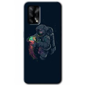 Zero Oppo A54 HD Desen Baskılı Astronot Kıyafeti Cep Telefonu Kılıfı