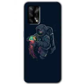 Zero Oppo A54 HD Desen Baskılı Astronot Kıyafeti Cep Telefonu Kılıfı