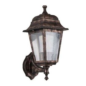 Zerpa Aydınlatma 20 cm x 39 cm Dekoratif Optik Kare Bakır Duvar Armatür Aplik