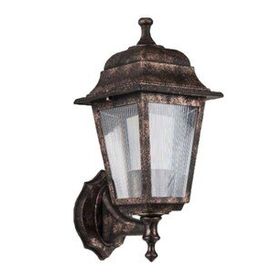 Zerpa Aydınlatma 20 cm x 39 cm Dekoratif Optik Kare Bakır Duvar Armatür Aplik
