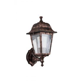 Zerpa Aydınlatma 20 cm x 39 cm Dekoratif Optik Kare Bakır Duvar Armatür Aplik