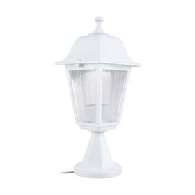 Zerpa Aydınlatma 20 cm x 39 cm Dekoratif Optik Kare Beyaz Set Üstü Armatür Aplik