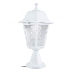 Zerpa Aydınlatma 20 cm x 39 cm Dekoratif Optik Kare Beyaz Set Üstü Armatür Aplik
