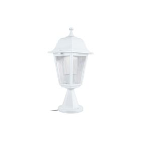 Zerpa Aydınlatma 20 cm x 39 cm Dekoratif Optik Kare Beyaz Set Üstü Armatür Aplik