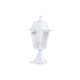 Zerpa Aydınlatma 20 cm x 39 cm Dekoratif Optik Kare Beyaz Set Üstü Armatür Aplik