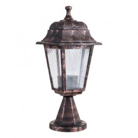 Zerpa Aydınlatma 20 cm x 39 cm Dekoratif Optik Kare Set Üstü Bakır Aplik Armatür