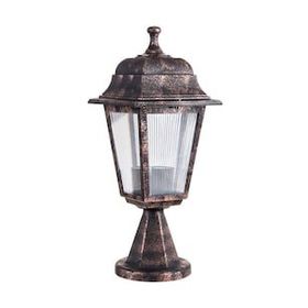 Zerpa Aydınlatma 20 cm x 39 cm Dekoratif Optik Kare Set Üstü Bakır Aplik Armatür