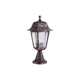 Zerpa Aydınlatma 20 cm x 39 cm Dekoratif Optik Kare Set Üstü Bakır Aplik Armatür