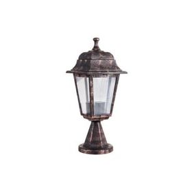 Zerpa Aydınlatma 20 cm x 39 cm Dekoratif Optik Kare Set Üstü Bakır Aplik Armatür