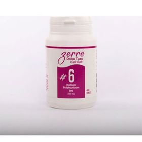 Zerre Doku Tuzu 6 Kalium Sulphuricum 400 Tablet