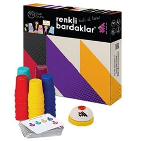 Zet Zeka Renkli Bardaklar 3 Yaş Ve Üzeri 7 Kişilik Eğlenceli, Zeka, Akıl, Mantık Ve Strateji Oyunu